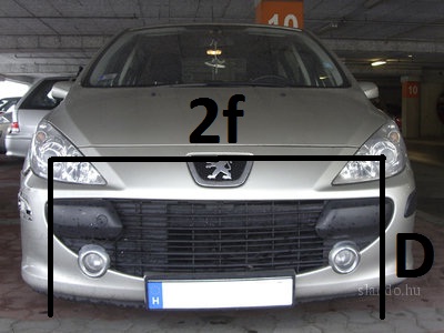 الشمع شكل الحماية  Peugeot307
